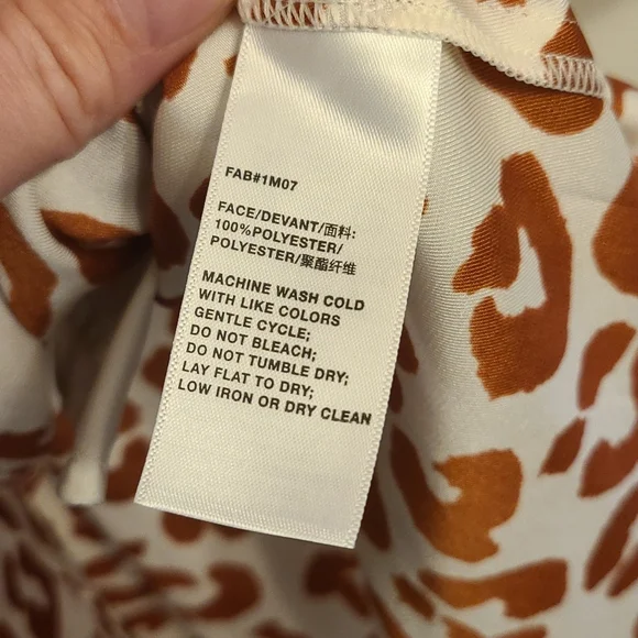 Layfayette 148 Animal Print Shirt Dress Size Small - Picture 5 of 6